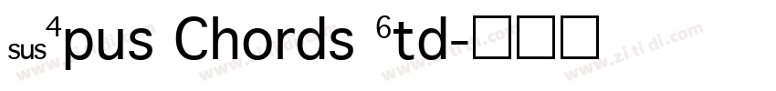 Opus Chords Std字体转换